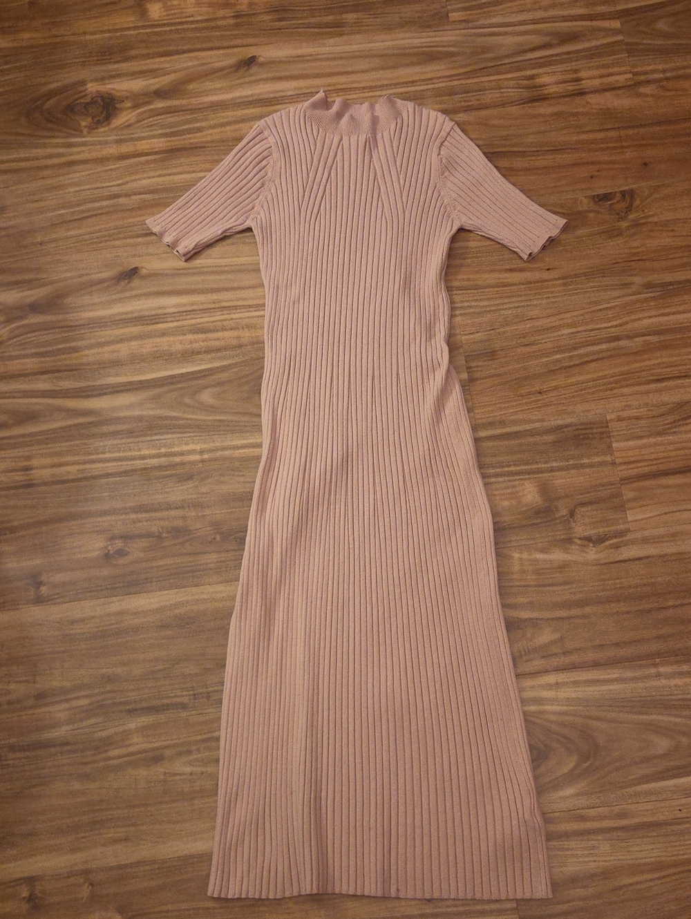 Varley Ribbed Maxi Dress in Tan